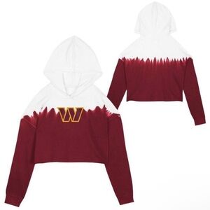 Commanders Burgundy and White Hoodie Girls Size Large